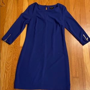 Long Sleeve Blue Dress